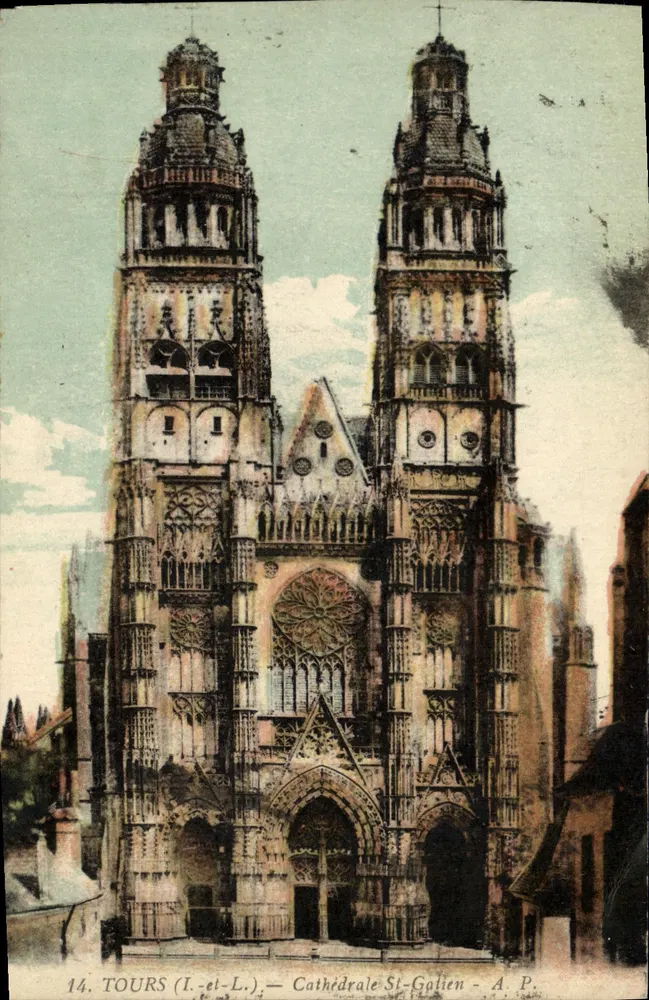 Tours (I.-et-L.) — Cathédrale Saint-Gatien — A.P. n°14 - Frente