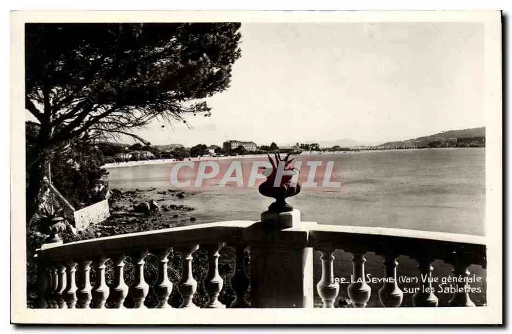 La Seyne-sur-Mer — Vista geral sobre as Sablettes — Éd. Bouvet-Soud Boud, n° 392 - Frente