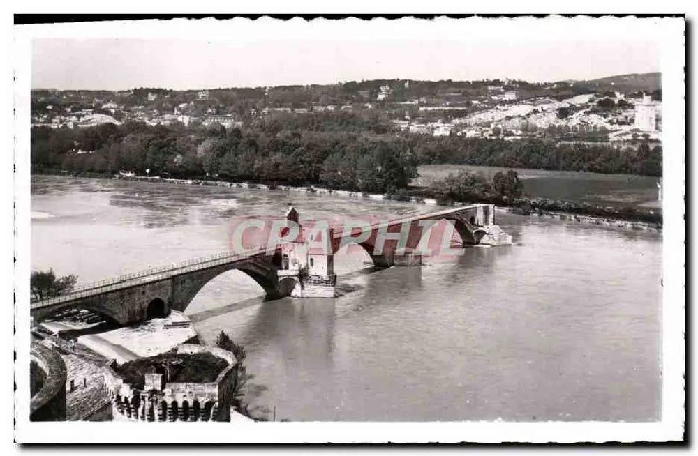 Avignon (Vaucluse) — O Ponte Saint-Bénézet (século XII) — Edição D'ELLA, Nice, n° 3213 - Frente