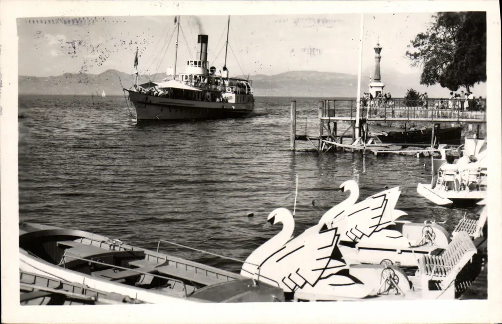 Evian-les-Bains — Passage des Schweizer Bootes — Éditions du Chalet-Nut - Vorderseite