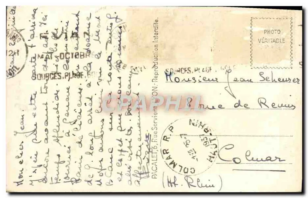 De Mooie Collecties van (H. Savoie) — La dent d'Oche 2225m — P.L. - Achterkant