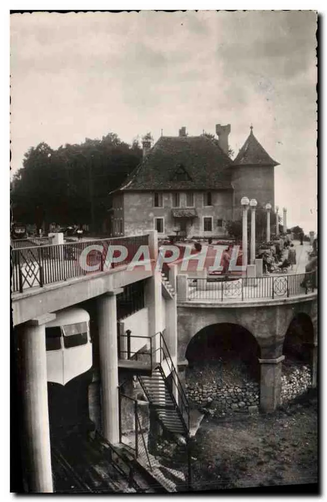 Castelo de Thonon-les-Bains — vista com funicular — Les Éditions du Château, n°11281 - Frente