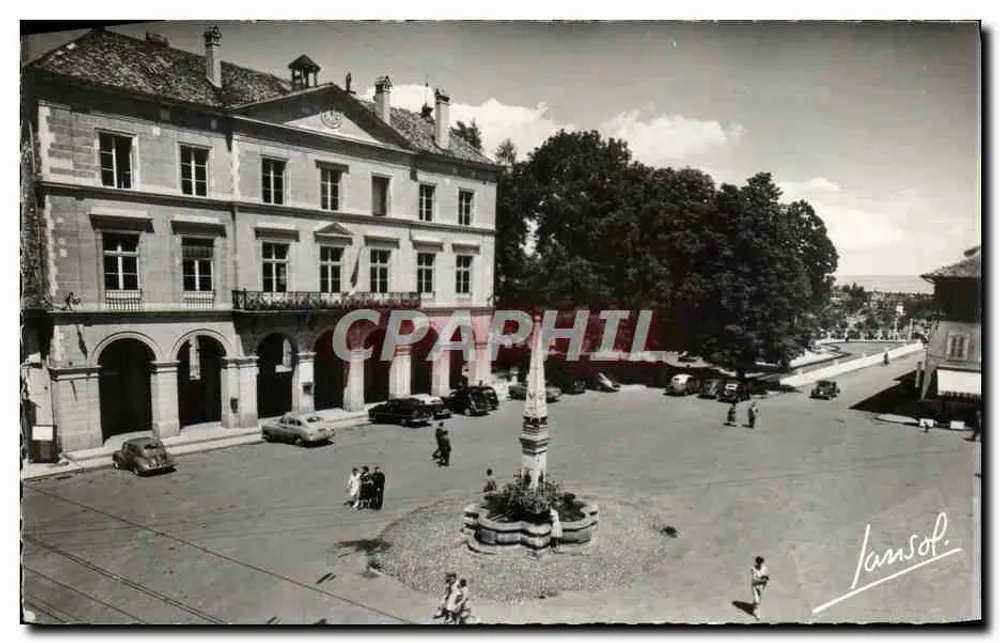 Thonon-les-Bains — Das Rathaus und die Alte Fontäne — Jansol - Vorderseite