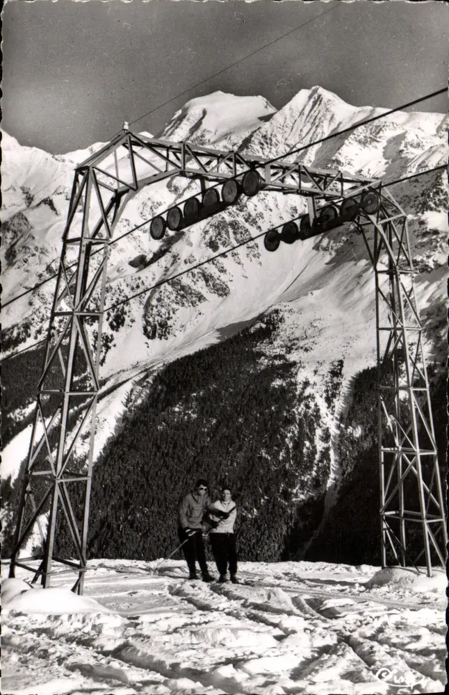 Les Contamines-Montjoie — Alegrias das Cimas do Esqui — editor C. Rog - Frente