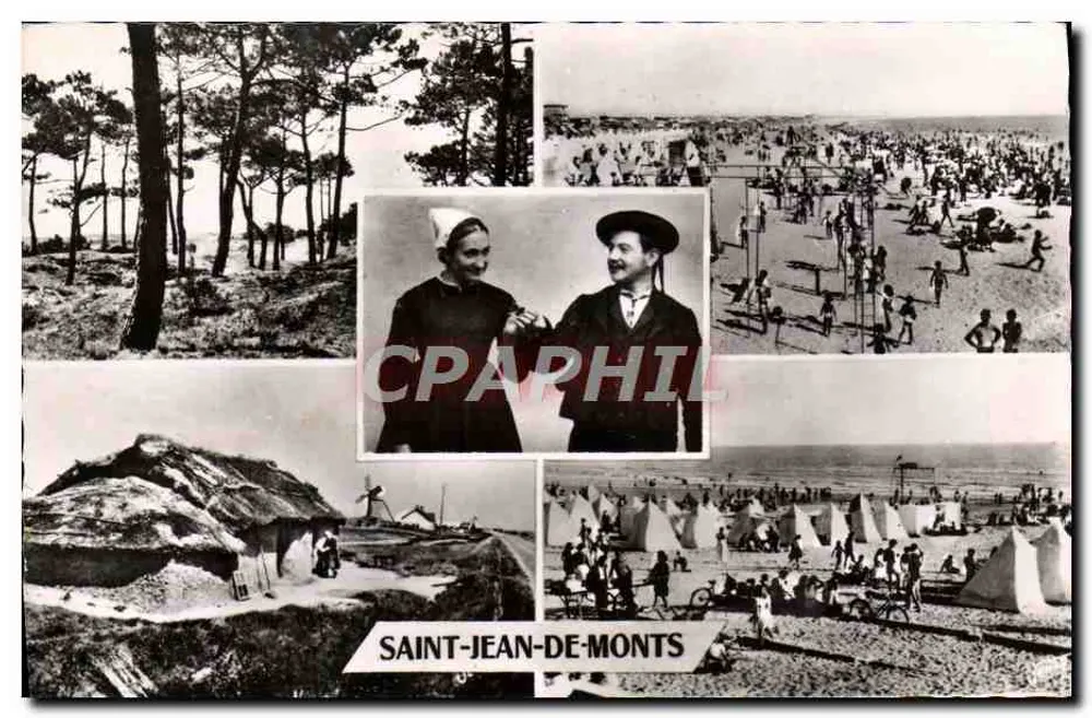 Saint-Jean-de-Monts — Strände, Wald, Gemüsebauern-Outfit — Editions Jehly-Poupin - Vorderseite