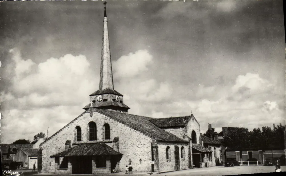 ST-JEAN-de-MONTS (Vendée) — A Igreja — Photographie Véritable - Frente