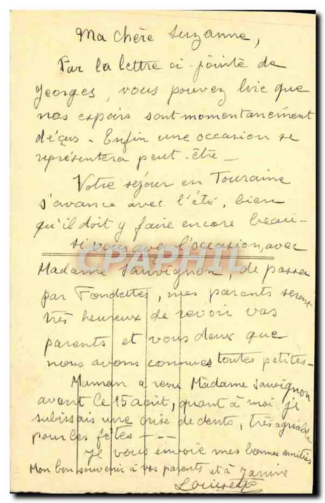 PARIS — A TORRE SÃO JACINTO - Verso