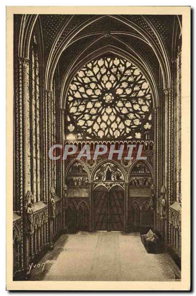 Sainte-Chapelle — Große Rose — Kunstausgabe YVON, Paris - Vorderseite