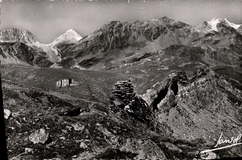 Pralognan-la-Vanoise — Ansicht der Alpenpässe und Gipfel — Éditions Photographiques TANSOL - Vorderseite