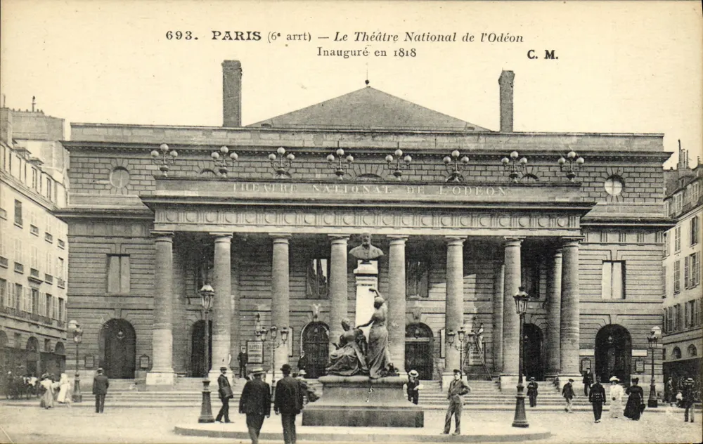 Parigi (6° arr.) — Il Teatro Nazionale dell'Odéon — C.M. n°693 - Recto