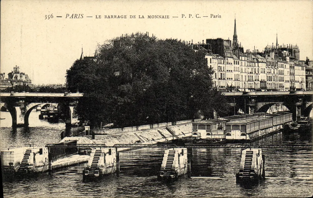 Paris — O Barragem da Moeda — P. P. C. Paris - Frente