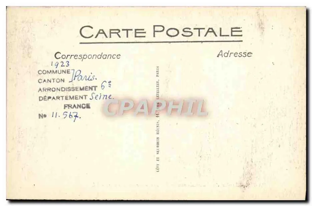 Paris - Jardin du Luxembourg - La Fontaine de Médicis - LL - Rückseite
