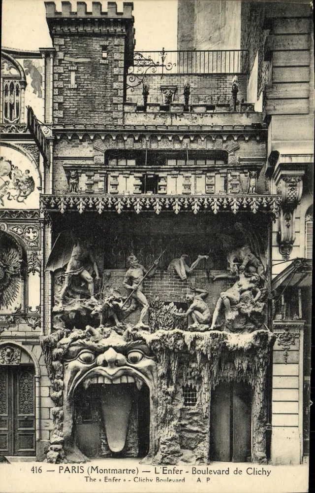 Paris (Montmartre) — O Inferno — Boulevard de Clichy — A P - Frente
