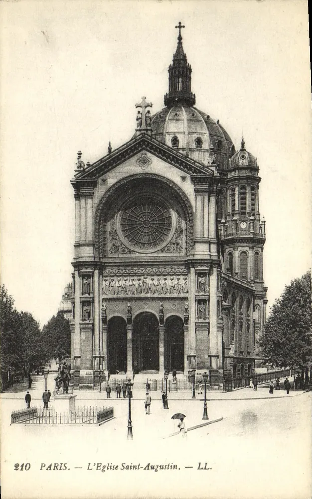 Paris — A Igreja de São Agostinho — LL. n° 210 - Frente