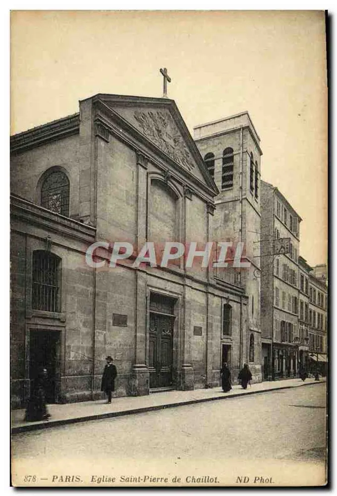 Paris — Igreja de São Pedro de Chaillot — ND Fot. - Frente