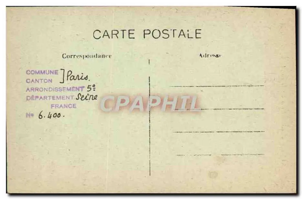 Paris — Museu de Cluny - A Capela — C. M. - Verso
