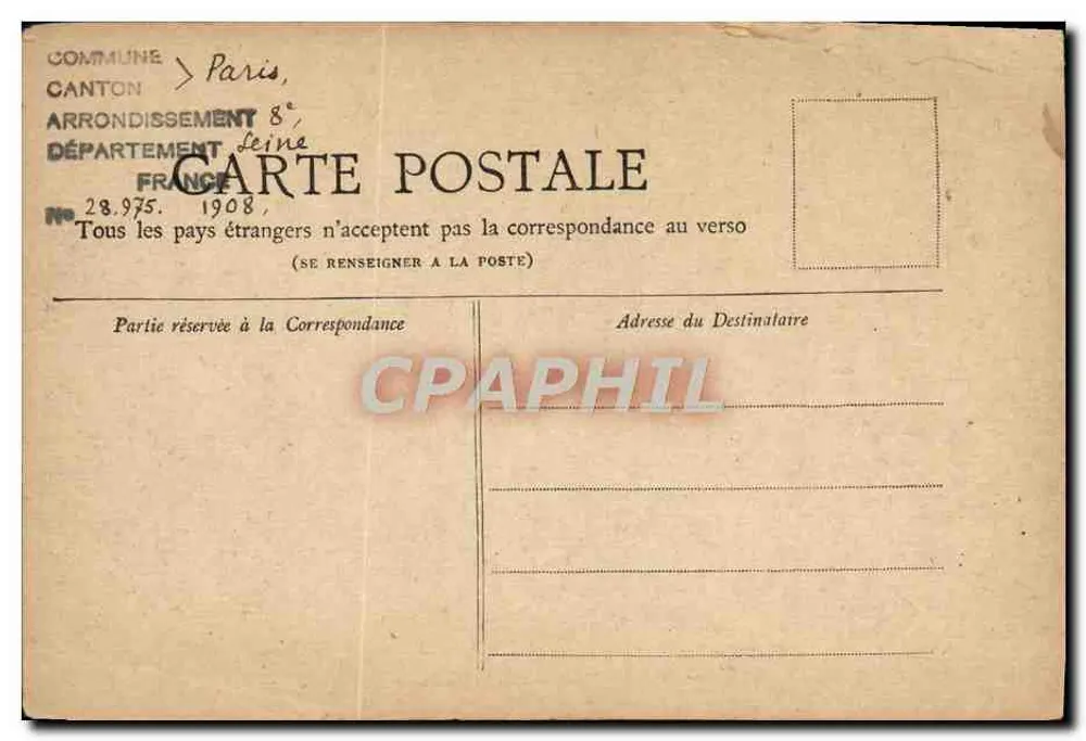 PARIS — Le Grand Palais — Collection Petit Journal - Verso