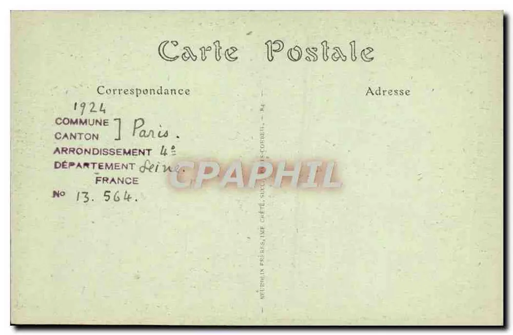 Paris — Notre-Dame — Tombeau du Duc d'Arcourt, par Pigalle - Verso
