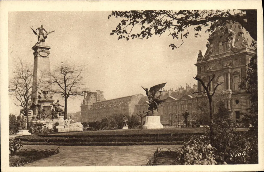Jardin des Tuileries — Rechte Flügel (Pavillon de Rohan) — Édition d'Art YVON, Neully-sur-Marne - Vorderseite