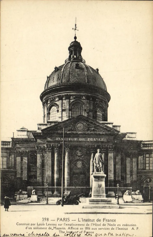 O Instituto da França — Antiga capela do colégio das quatro nações — Paris - Frente