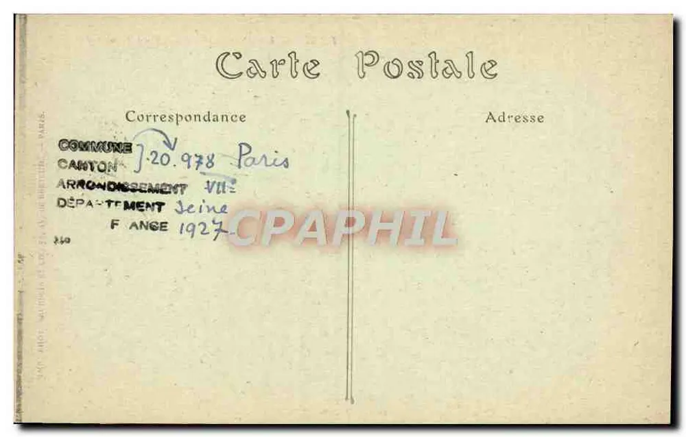 Paris — Ansicht der Kirche Saint-Pierre du Gros Caillou — n° 928 - Rückseite