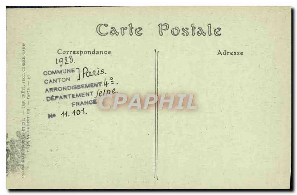 Paris — Notre-Dame — Chimères — JNDhot. - Verso
