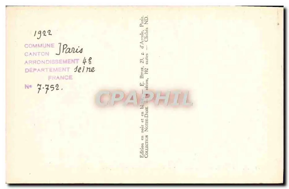 Paris - Notre-Dame - Rechter Portal - Gruppe von Heiligen - Rückseite