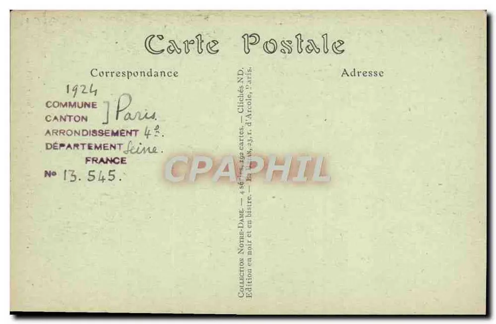Paris — Notre-Dame — Stalles do Coro (detalhe) - Verso