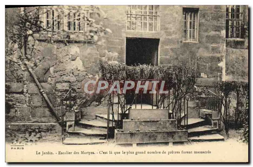 Ogród - Schody Męczenników — F. F. Paryż - Awers
