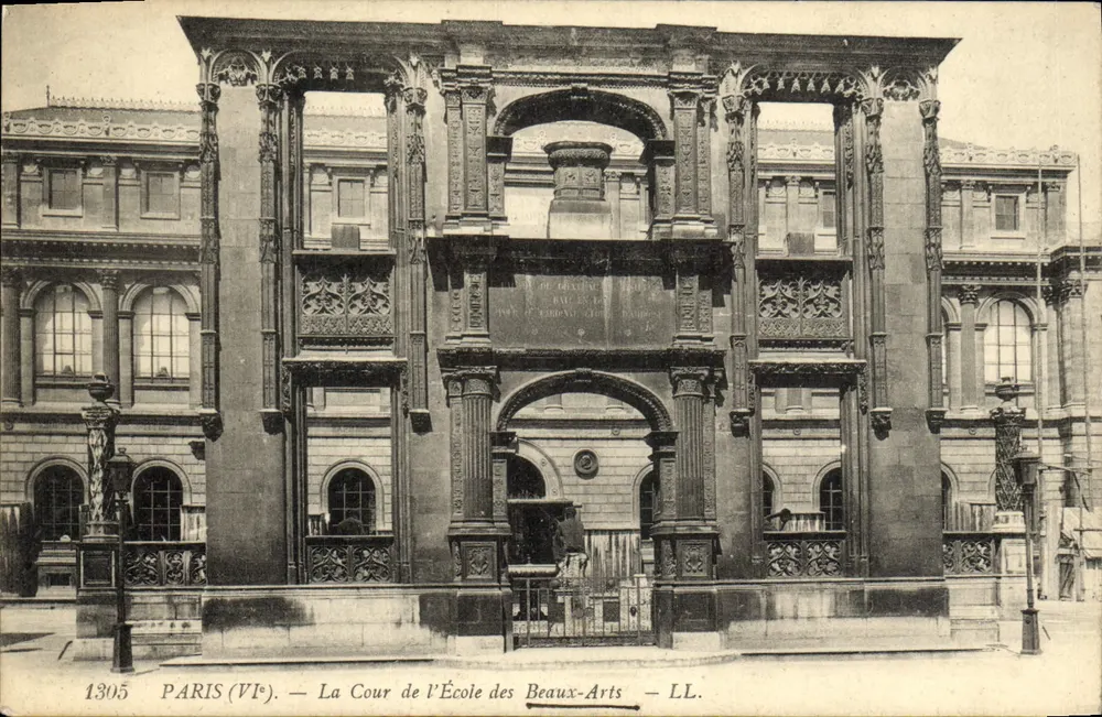 Paris (VIe) — A Cour da Escola dos Belas-Artes — LL. N° 1305 - Frente