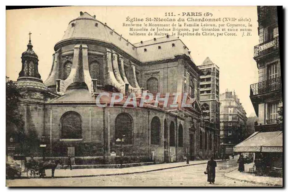 Kościół św. Nikodema Chardonnet — Paryż (5e) — Wydawca J. H. n° 111 - Awers