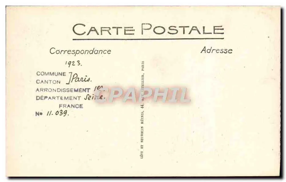 La Conciergerie — Galerie des 13. Jahrhunderts, genannt « la Rue de Paris » - Rückseite