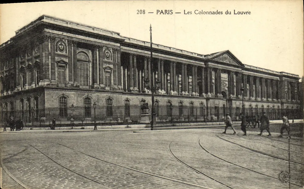Paris — As Colunatas do Louvre — n° 208 - Frente