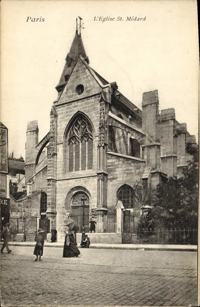 Paris — A Igreja de São Médard — W. Re Paris, No 174 - Frente