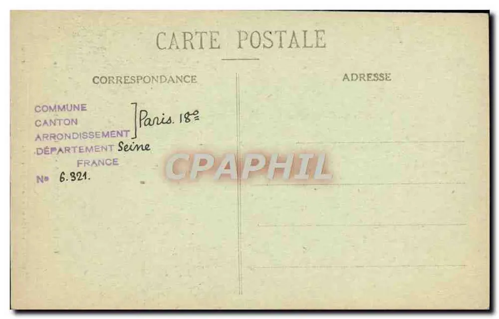 O Sacré-Cœur de Montmartre — Estátua do Cavaleiro da Barre — F. F. Paris - Verso