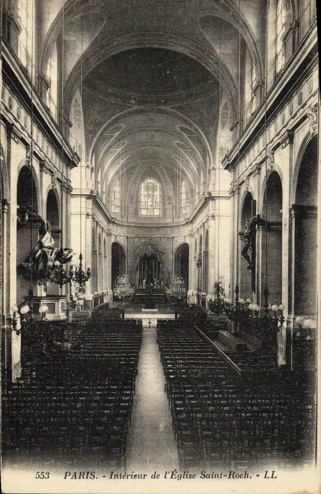 Interior da Igreja de São Roque — Paris — LL, n° 553 - Frente