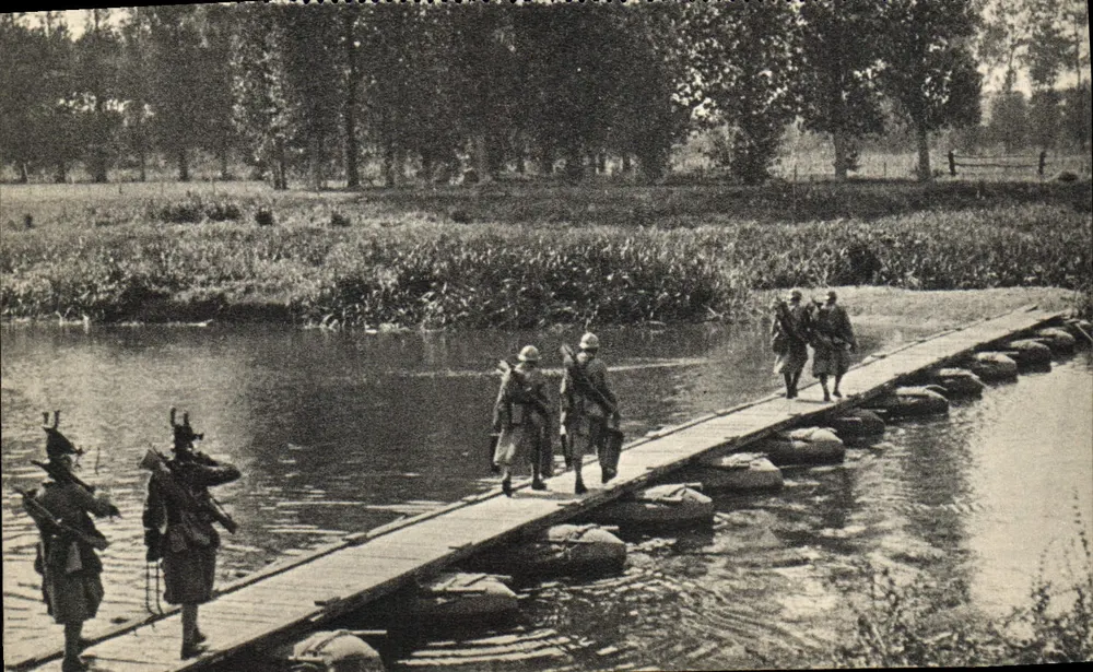 Ponte sobre sacos - Habert — Georges Lang, Imp. Para - Frente