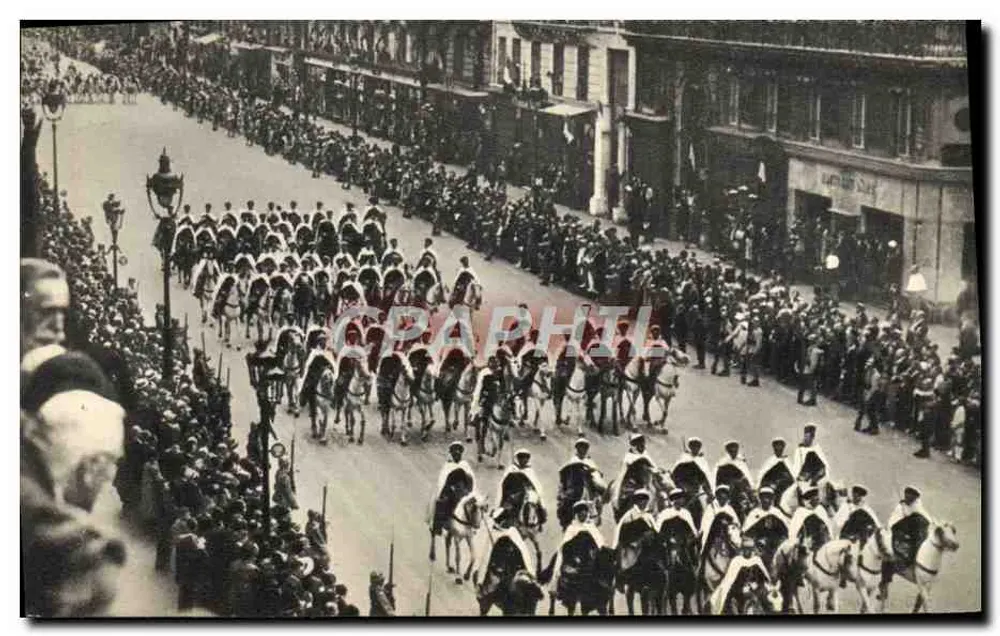 Parada de cavalaria — Spahis Argelinos — Georges Lang, Paris - Frente