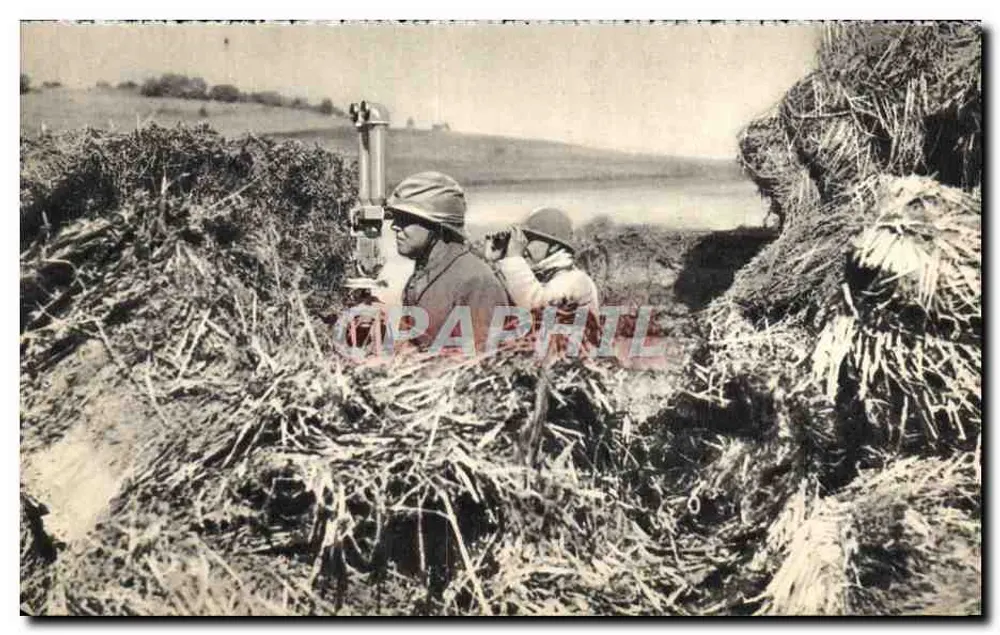 Infanteriebeobachtungsposten — Während der Manöver — Georges Lang, Point - Vorderseite