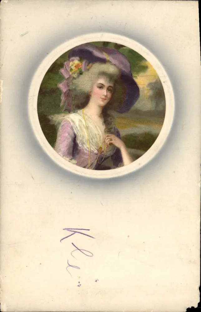 Junge Frau im Hofkleid — Verlag Metzner & Buch, Leipzig - Vorderseite