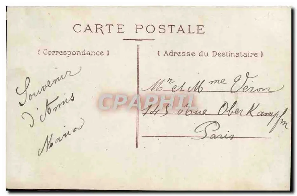 Parabéns — Criança em carrinho puxado por carneiros — editor PCX, n°4227 - Verso