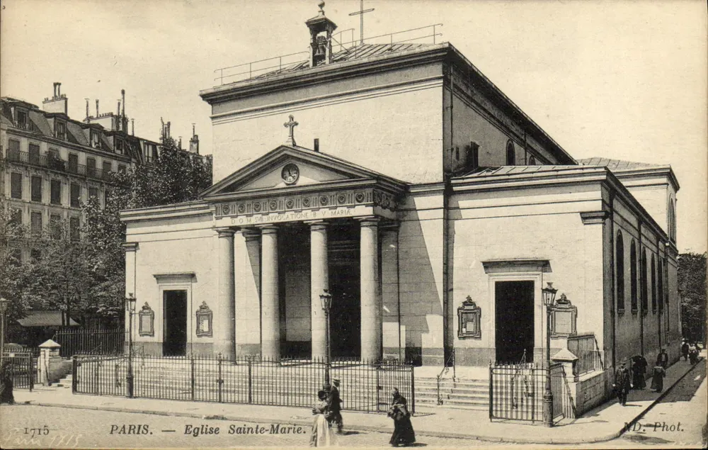 Paris — Igreja de Santa Maria — ND. Phot. - Frente