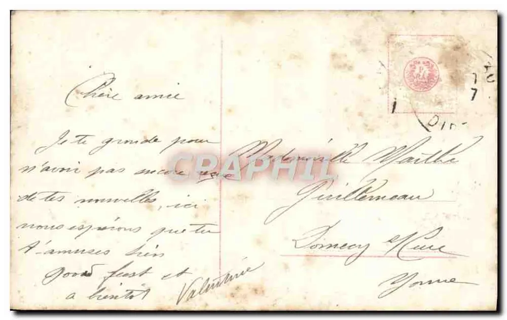 Rosen — Karte zum Gruß — Verleger R. 2378/5 - Rückseite