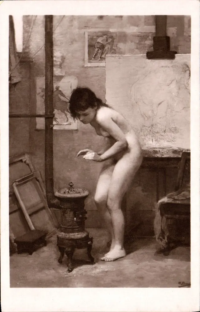 Weiblicher Nackt in Atelier — Werk von C. Baccari — Ausgabe A. N., Paris - Vorderseite