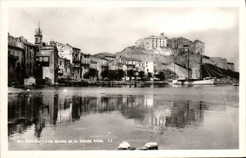 Calvi — Die Kais und die Oberstadt — LL - Vorderseite
