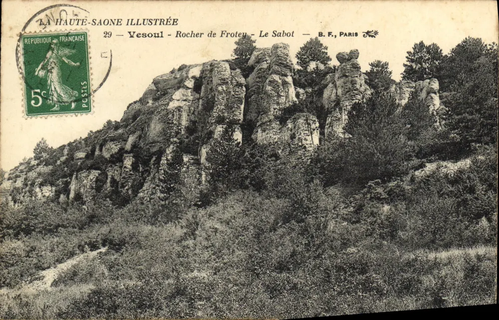Rocher de Frotey - Le Sabot — La Haute-Saône Illustrée, n°29 - Vorderseite