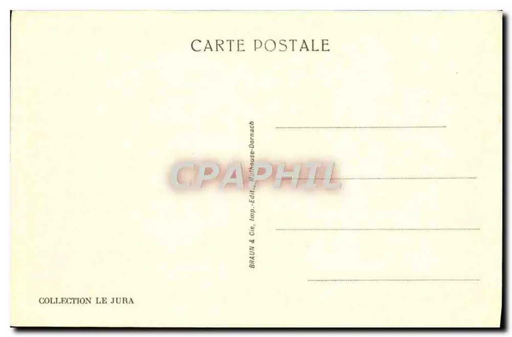 Morez — Vista Geral — Collection Le Jura - Verso