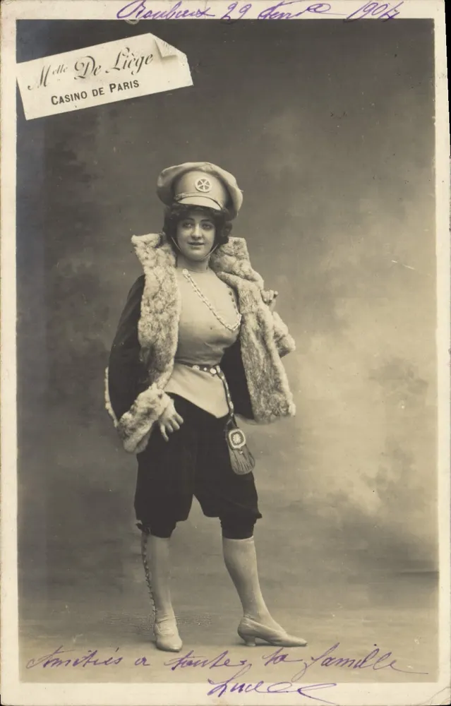 Melle De Liège — Casino de Paris — editor anônimo, número de série não visível - Frente