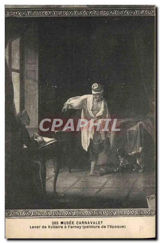 Wznieście Voltaire w Ferney — obraz z epoki — Muzeum Carnavalet, nr 285 - Awers