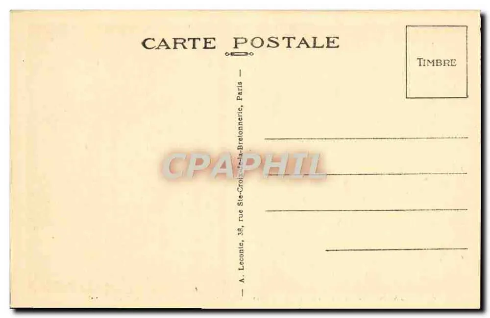Malmaison (S.-et-O.) — O Castelo, fachada oeste — The Castle - West Front - Verso